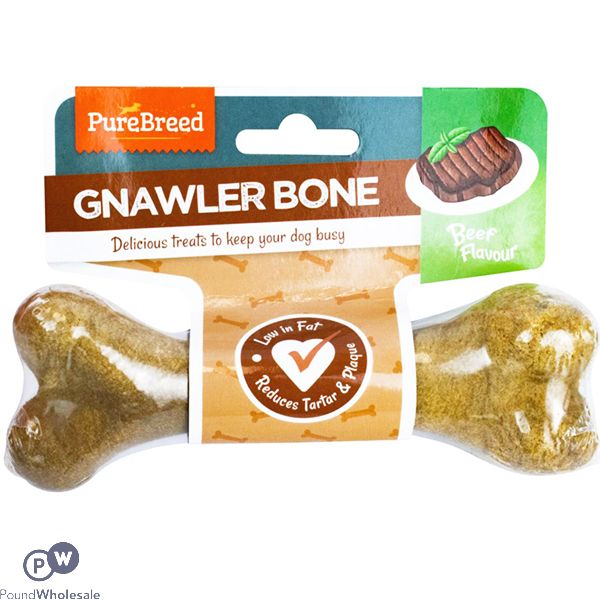 Pure Breed Beef Gnawler Dog Bone 105g