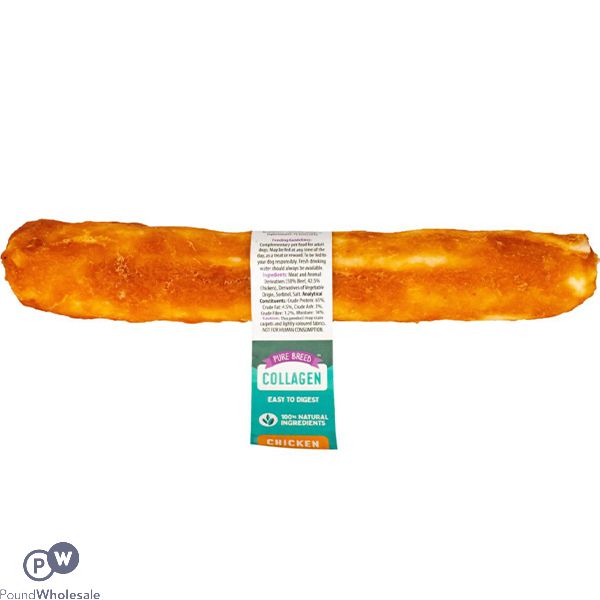 Pure Breed Collagen Chicken Large Chew Roll Dog Treat