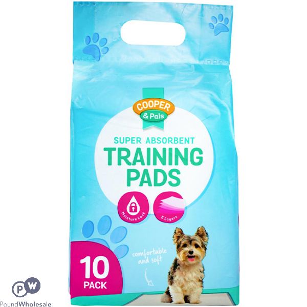 Cooper & Pals Super Absorbent Moisture Lock Puppy Training Pads 10 Pack