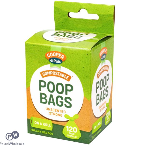 Cooper & Pals Compostable Poop Bags 120 Pack