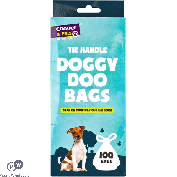 Cooper & Pals Tie Handle Doggy Doo Bags 100 Pack