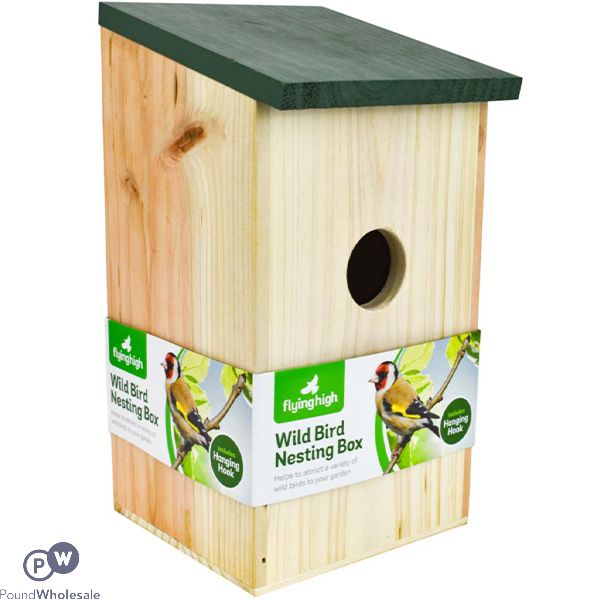 Flying High Wild Bird Wooden Nesting Box