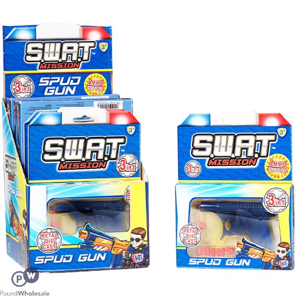 Swat Mission 3-In-1 Die Cast Spud Gun CDU