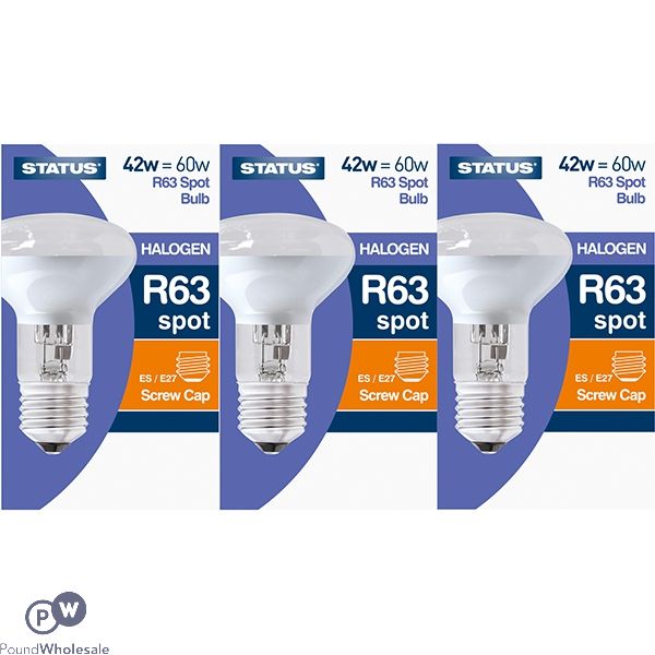 Status R63 Spot Es/e27 42w=60w Halogen Light Bulb