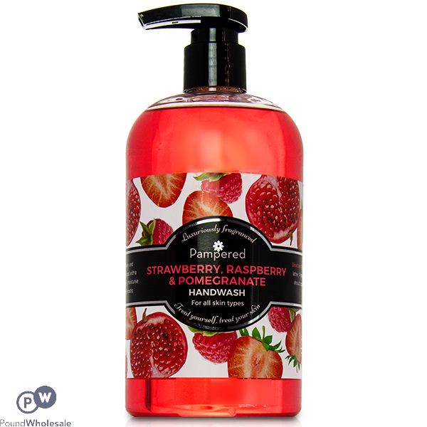 Pampered Strawberry, Raspberry & Pomegranate Fragrance Handwash 500ml