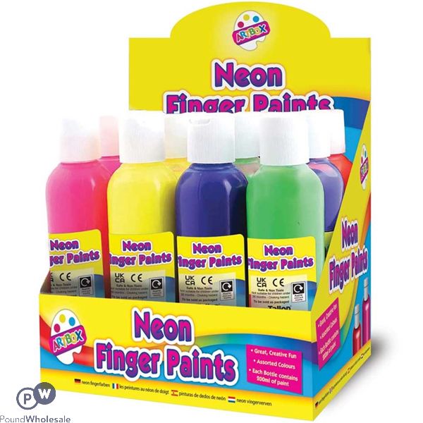 Neon Finger Paints