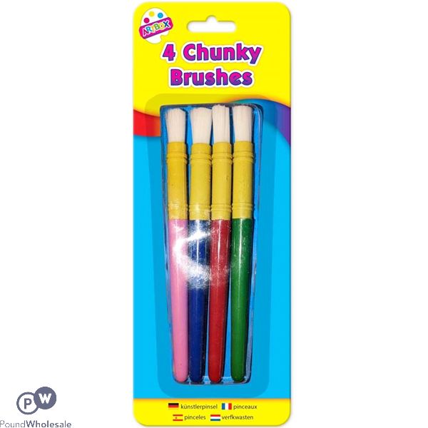 Artbox Chunky Paint Brushes 4 Pack