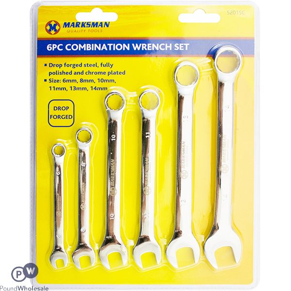 Marksman Combination Wrench Set 6pc