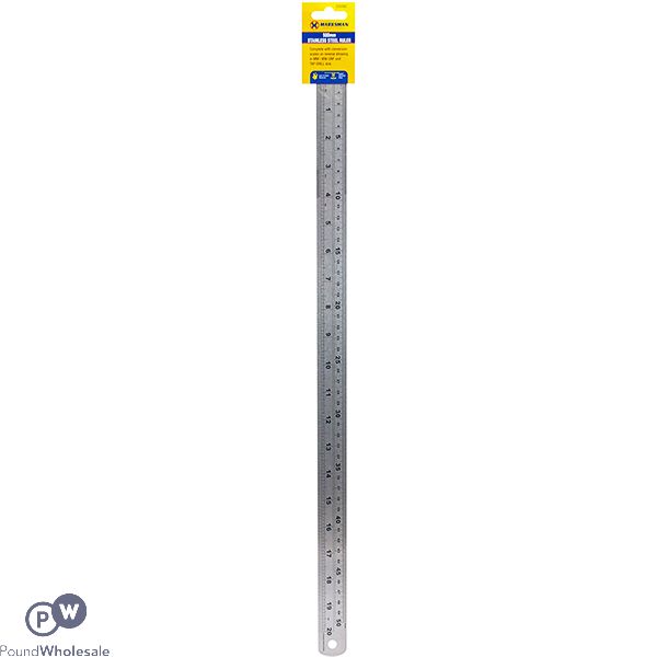 Marksman Stainless Steel Ruler 50cm