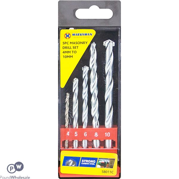 Marksman Masonry Drill Bit Set 5pc