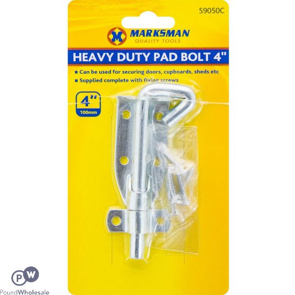 Marksman Heavy Duty Pad Bolt 4"