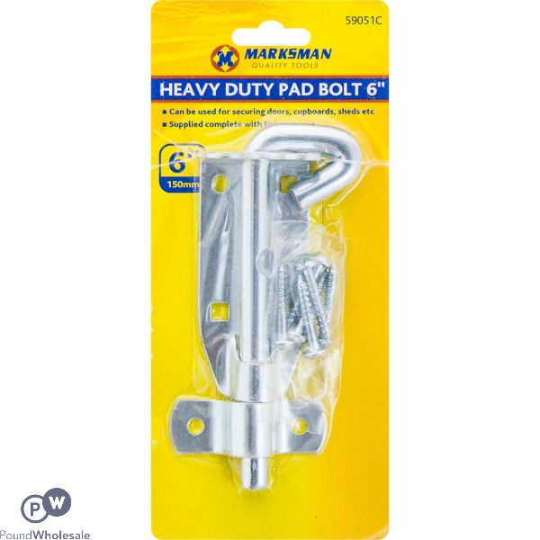 Marksman Heavy Duty Pad Bolt 6"