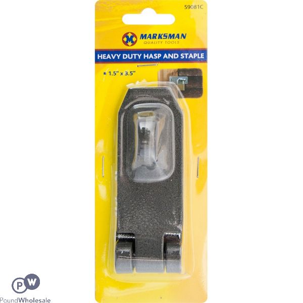 Marksman 1.5" X 3.5" Heavy Duty Hasp And Staple