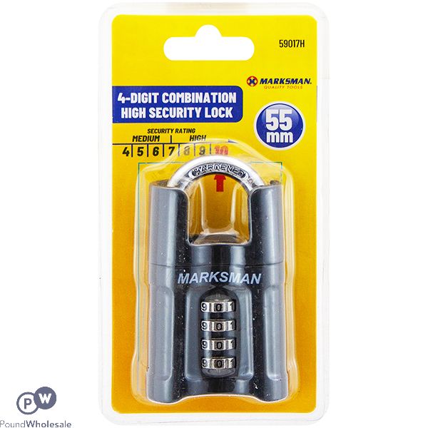 Marksman 4-Digit Combination High Security Lock 55mm