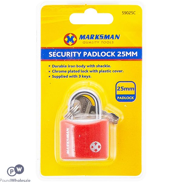 Marksman Iron Security Padlock 25mm