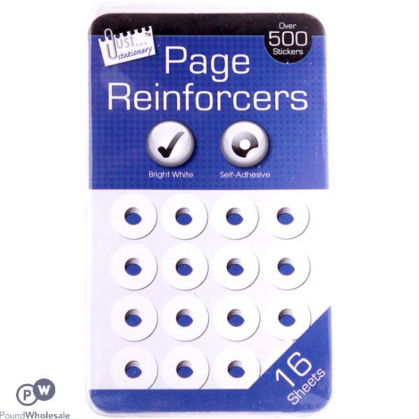 Just Stationery Page Hole Reinforcers 500+