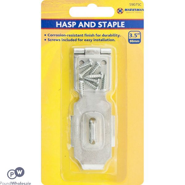 Marksman Security Hasp And Staple 3.5"