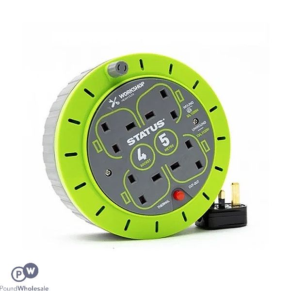 5m 4 Socket 13A Cable Reel