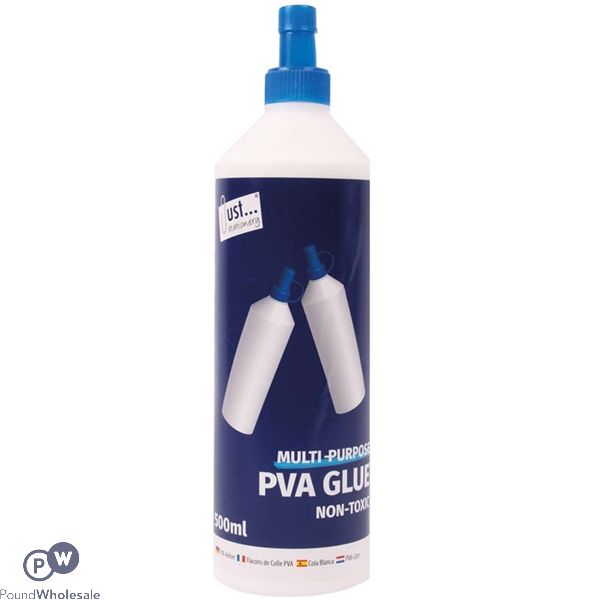 Just Stationery Multi-purpose White Pva Glue 500ml