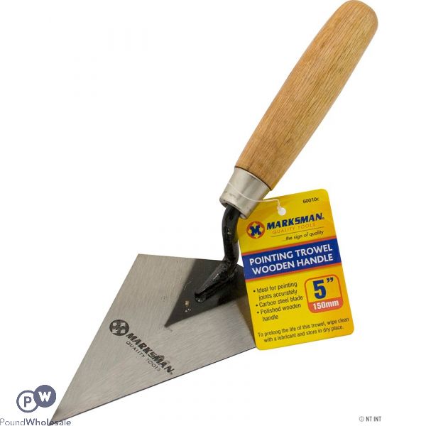 Marksman Pointing Trowel With Wooden Handle 5"