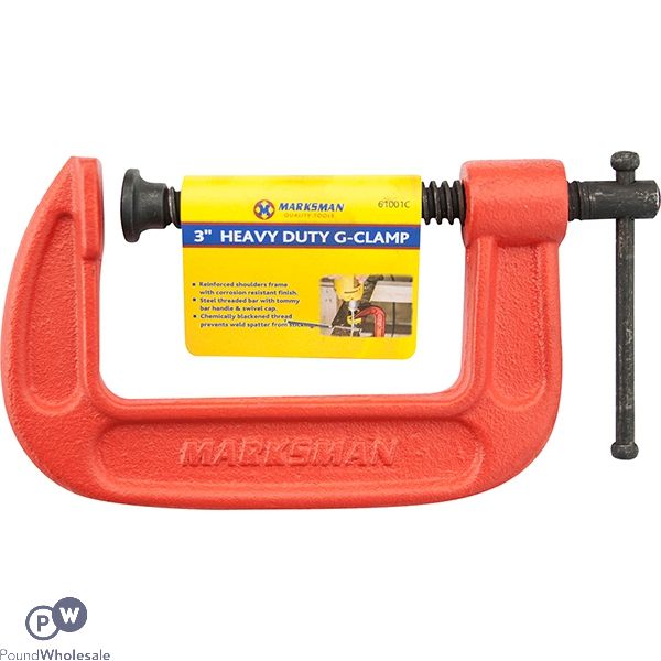 MARKSMAN HEAVY DUTY G-CLAMP 3"