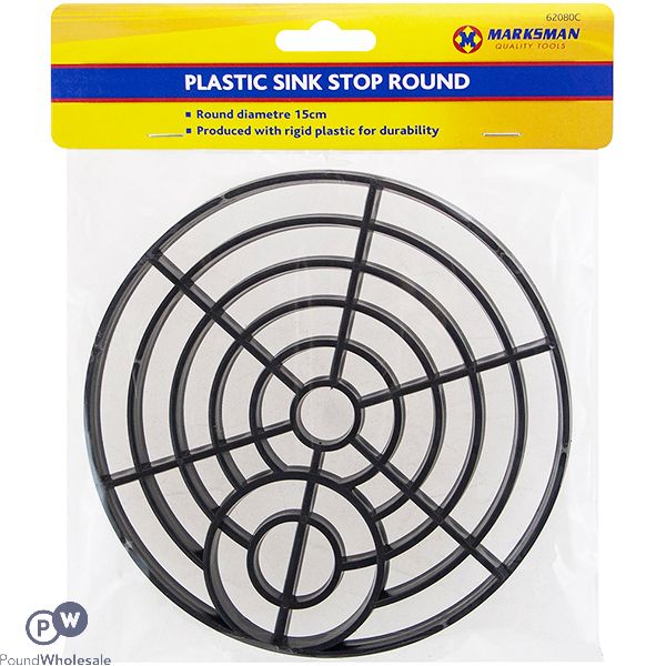 Marksman Plastic Sink Stop Round 15cm