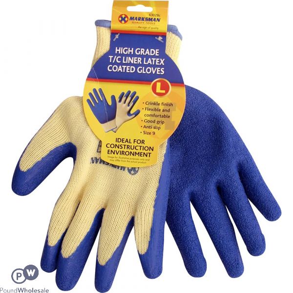 Marksman Latex Coated Work Gloves Large