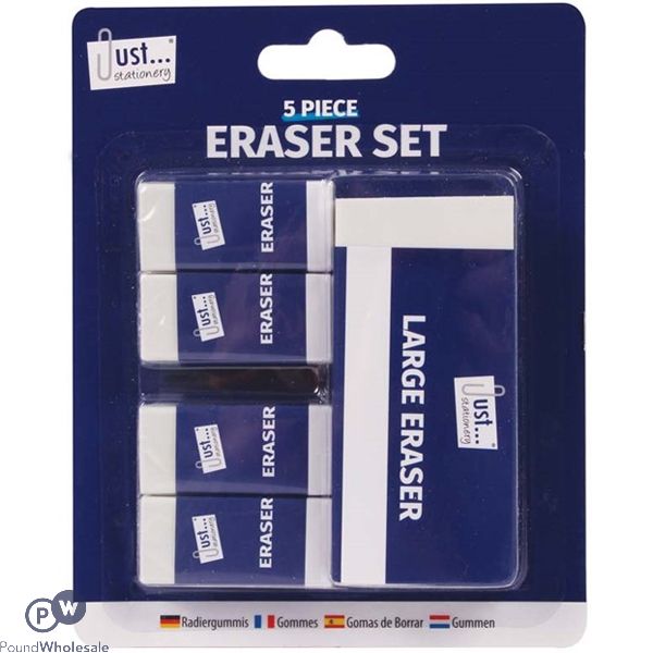 5pc ERASER SET