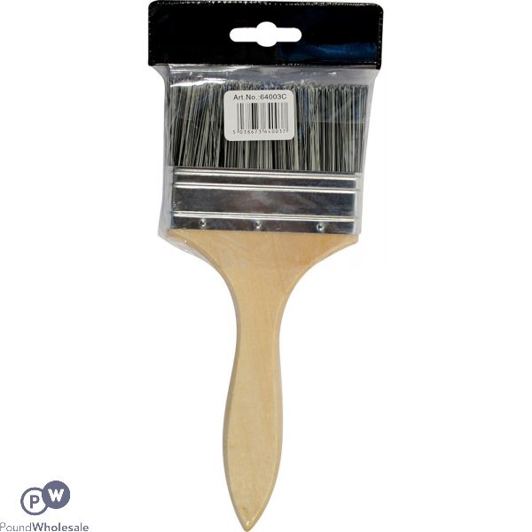 Marksman Paint Brush Wooden Handle 4"