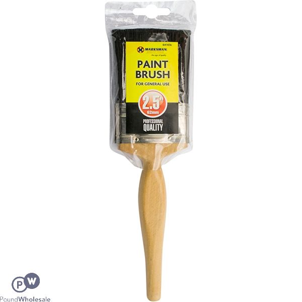 Marksman Wooden Handle Paint Brush 2.5"