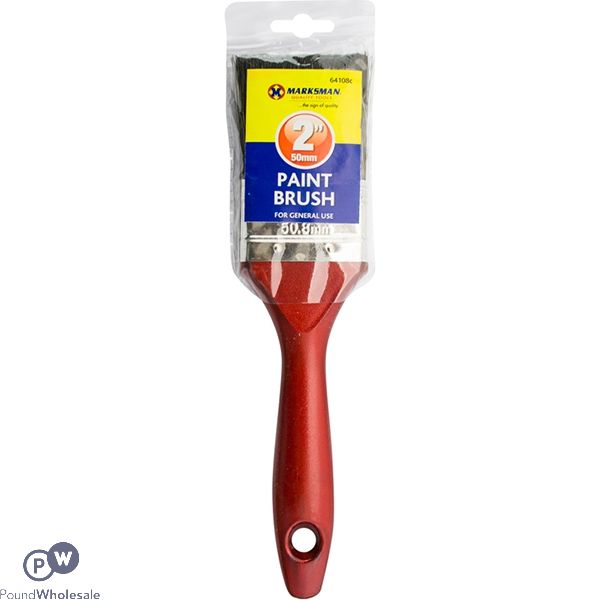 MARKSMAN RED HANDLE PAINT BRUSH 2"