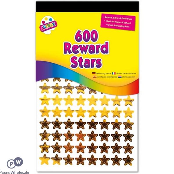 Artbox Reward Star Stickers 600 Pack