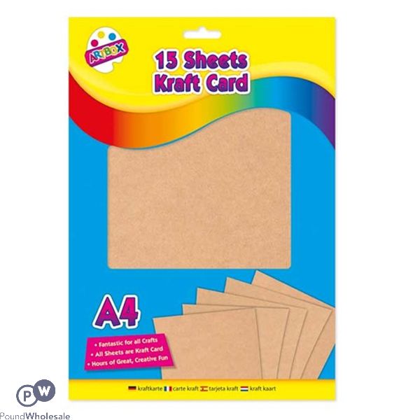 Artbox A4 Kraft Card 15 Sheets