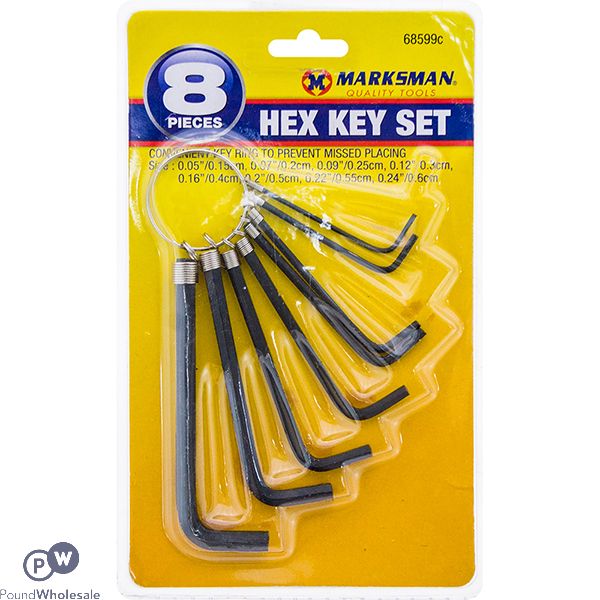 Marksman Hex Key Set 8pc
