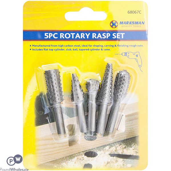 Marksman Rotary Rasp Set 5pc