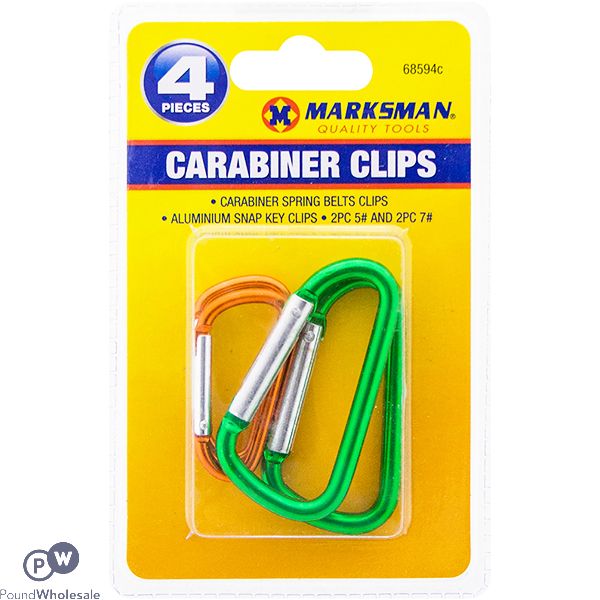 Marksman Carabiner Clips Set 4pc