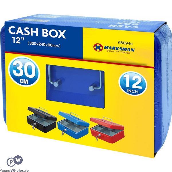 Marksman Cash Box 12" Assorted Colours