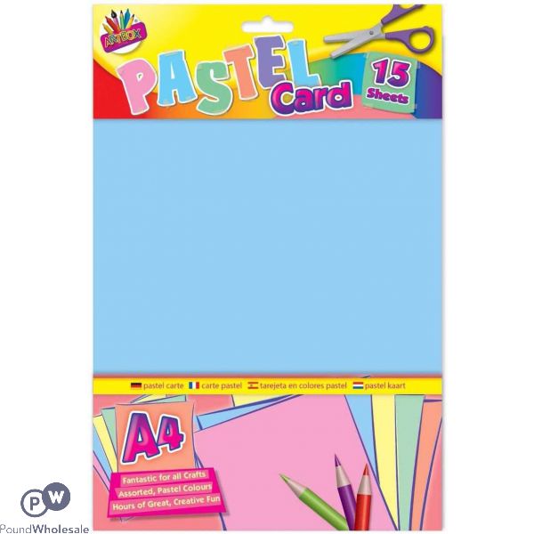 Artbox Assorted Colour Pastel Card 15 Sheets