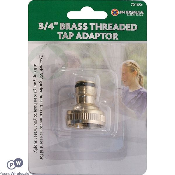 Marksman 3/4" Brass Threaded Tap Adaptor