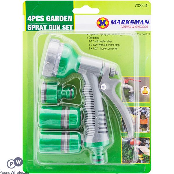 Marksman 6 Function Spray Gun Set 4 Pack