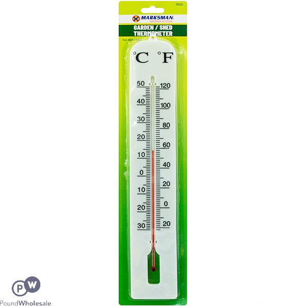 Marksman Plastic Garden Thermometer Large 40cm X 6.5cm