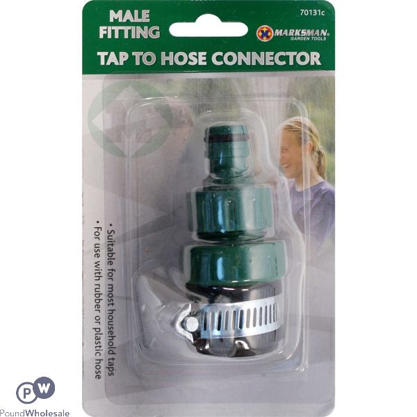 Marksman Male Fitting Tap To Hose Connector