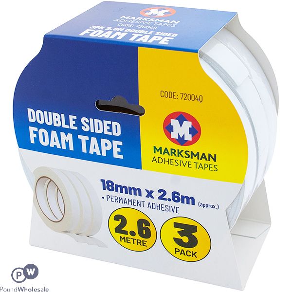 3pk Clear Double Sided Tape Heavy Duty | 10M x 48mm Double Sided Sticky  Tape Heavy Duty | Extra Strong Double Sided Adhesive Tape Craft,  Multipurpose