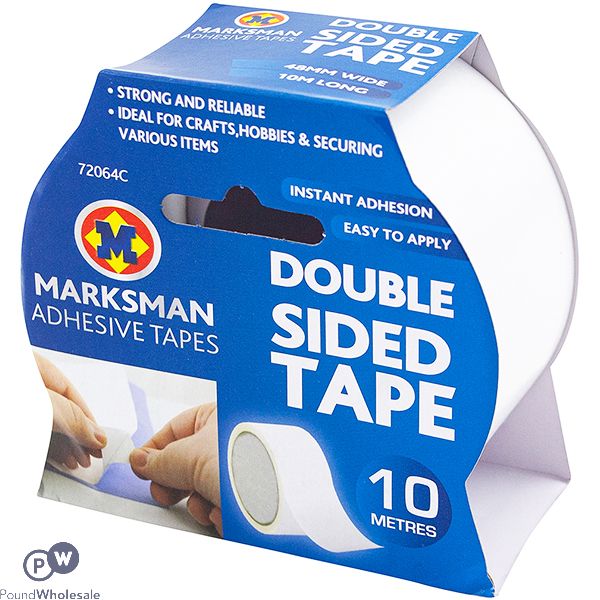 Marksman Double-Sided Tape 48mm X 10m