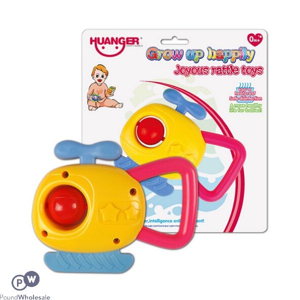 Huanger Helicopter Shaped Baby Rattle