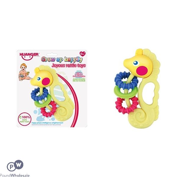 Huanger Seahorse With Links Baby Rattle Toy