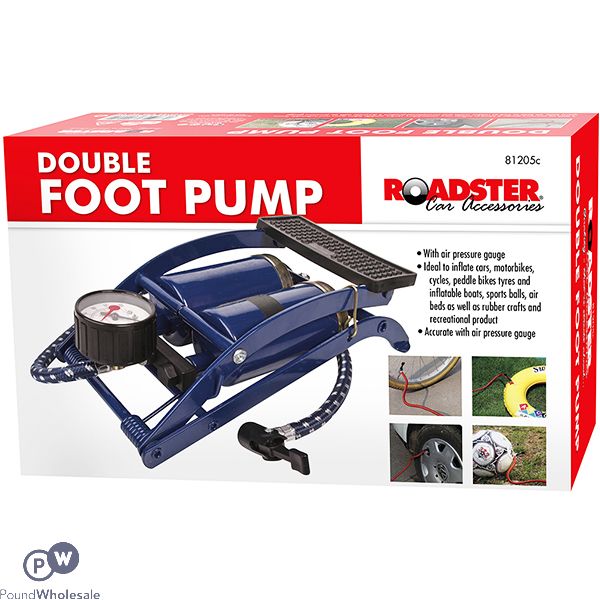 DOUBLE CYLINDER FOOT PUMP IN BOX