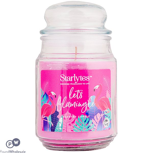 Starlytes Let's Flamingle Scented Jar Candle 18oz