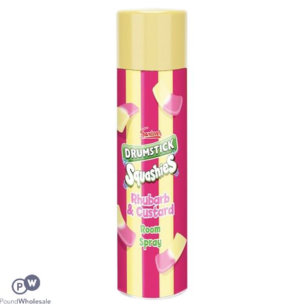 Swizzels Rhubarb & Custard Drumstick Squashies Room Spray 300ml