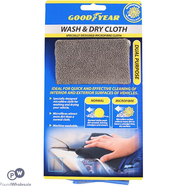 Goodyear Microfibre Wash & Dry Cloth Large 40cm